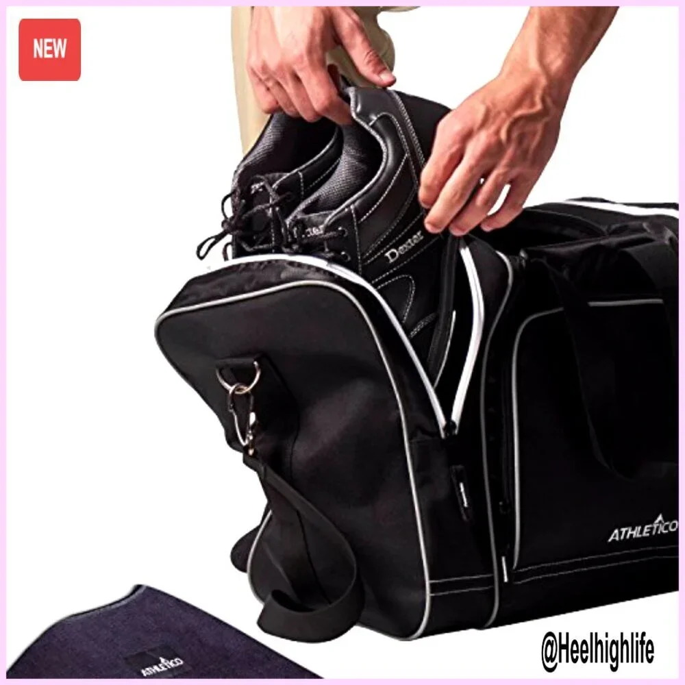 Bowling Tote with Seesaw Polisher, Microfiber Construction, Adjustable Strap
